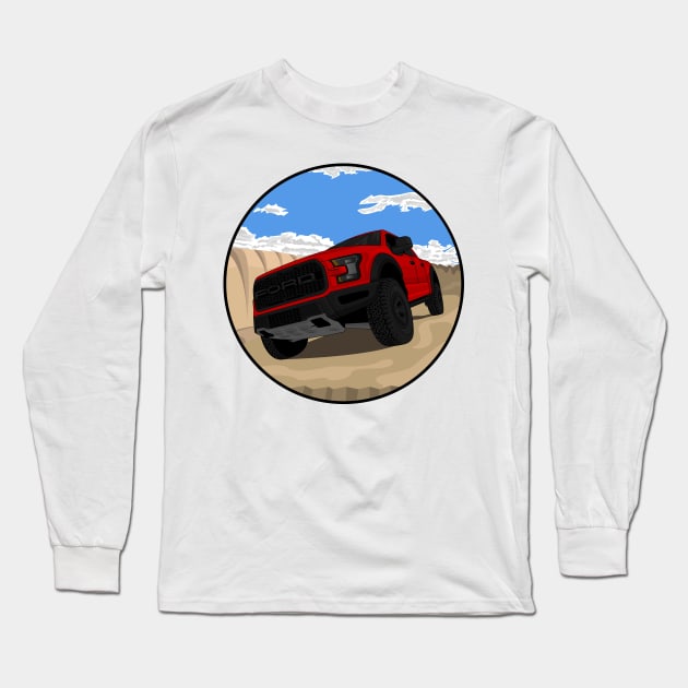 RAPTOR RED Long Sleeve T-Shirt by VENZ0LIC